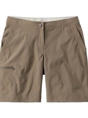 LL Bean women's comfort trail shorts khaki
